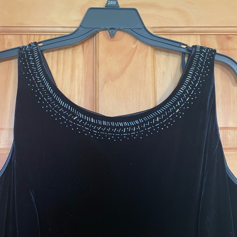 Sheri Martin black velvet dress